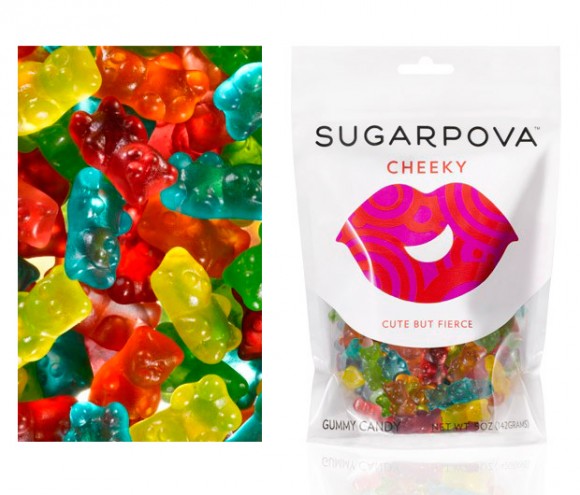 упаковка жевательных конфет Sugarpova – линия Марии Шараповой