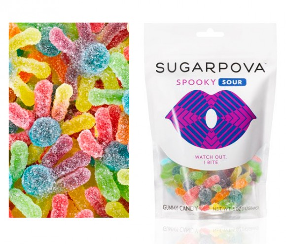 упаковка жевательных конфет Sugarpova – линия Марии Шараповой