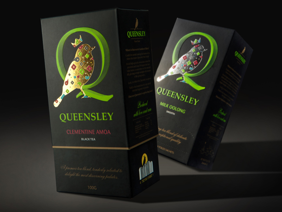 Упаковка элитного чая Queensley