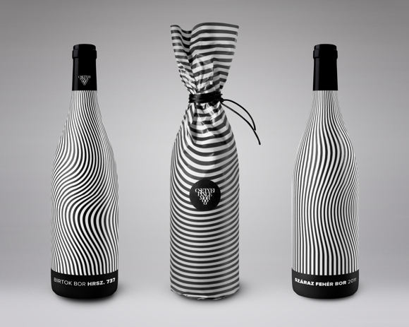 Концепт упаковки вина — сливерная этикетка