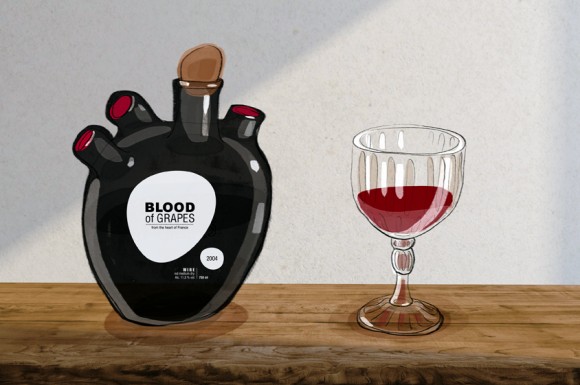 Концепт вина «Blood of grapes»