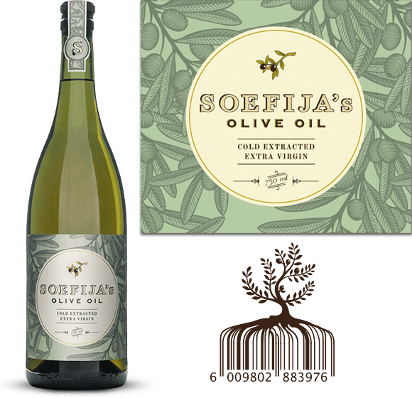 Дизайн этикетки оливкового масла