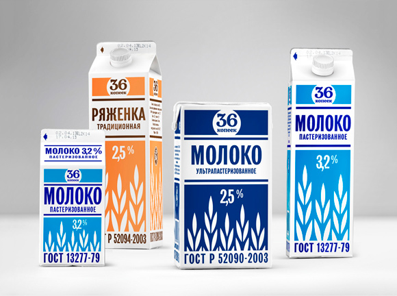 Дизайн упаковки молочной продукции
