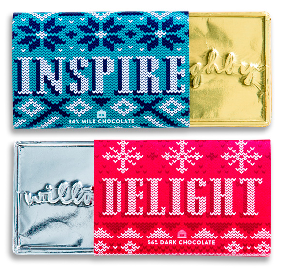 Дизайн упаковки новогоднего шоколада