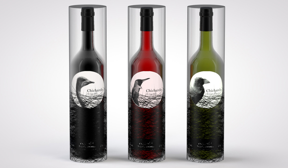Концепт упаковки вина