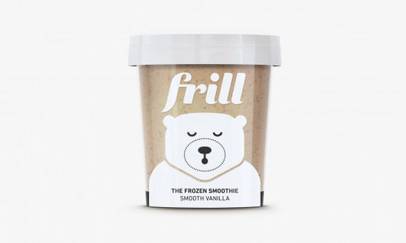 Дизайн упаковки йогуртов Frill Frozen Desserts