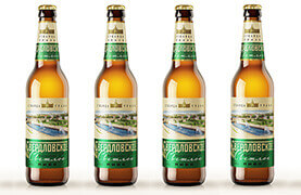 Дизайн упаковки пива Свердловское