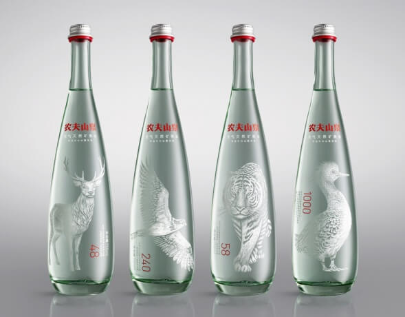 Дизайн бутылки минеральной воды 