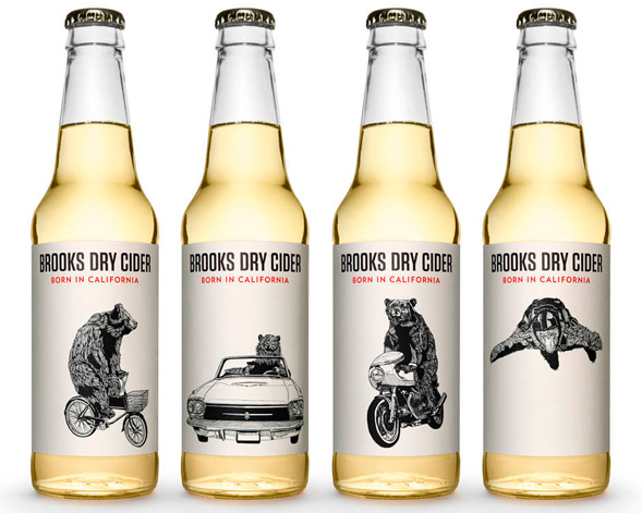 Дизайн упаковки сидра Brooks Dry Cider