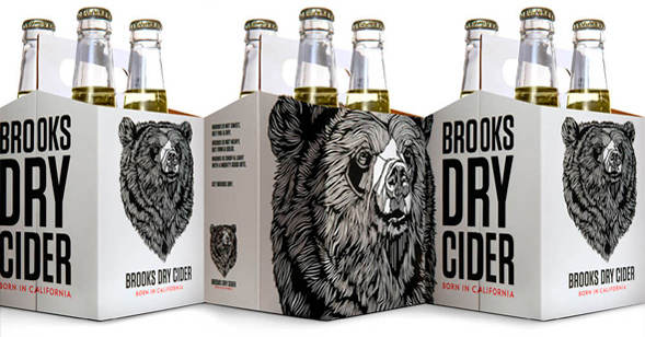 Дизайн упаковки сидра Brooks Dry Cider