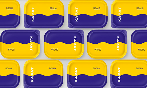 Дизайн упаковки плавленого сыра Карат