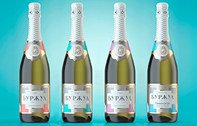 Дизайн упаковки шампанского