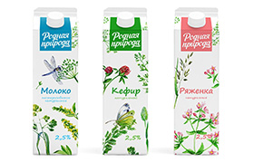 Дизайн упаковки молочных продуктов